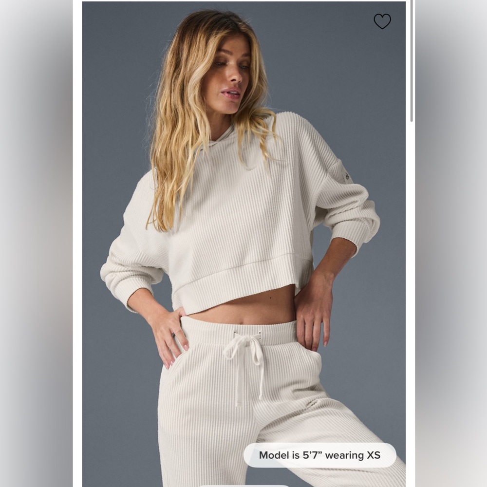 Alo Yoga Muse Hoodie Ivory size Large